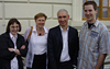 [Tina, Rita and Stefan with Roland Emmerich at the Ludwigsburg Residential Palace]